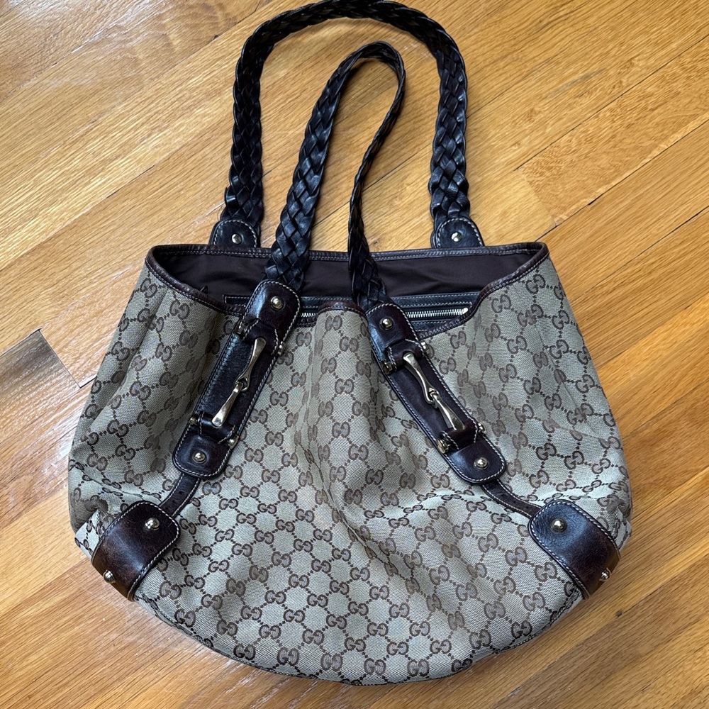 Preowned Gucci Horsebit Hobo Tote Bag